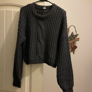 Garage knitted crop sweater!